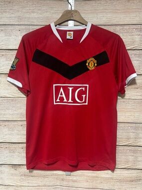 Manchester United Rooney #10 Soccer
Jersey Red Size Medium